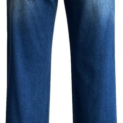 Women's Wide Leg Jeans Casual High Waisted Stretch Baggy Loose Denim Pants