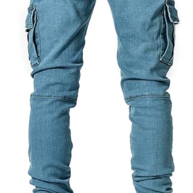 Men's Slim Fit Stretch Jeans Ripped Skinny Jeans for Men, Distressed Straight Leg Fashion Comfort Flex Waist Pants