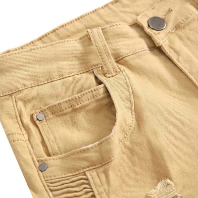 Men's Slim Fit Jeans Ripped Skinny Jeans for Men, Fashion Biker Jeans Stretch Moto Cargo Denim Pants