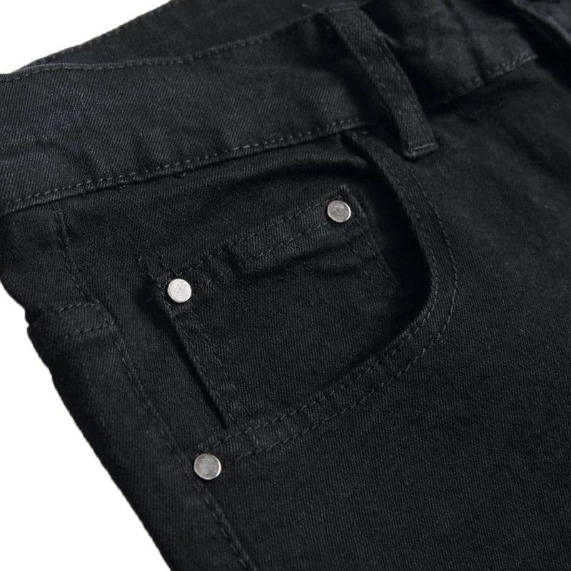 Men's Slim Fit Jeans Ripped Skinny Jeans, Fashion Biker Jeans Stretch Moto Cargo Denim Pants