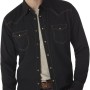 Men's Retro Two Pocket Long Sleeve Snap Shirt