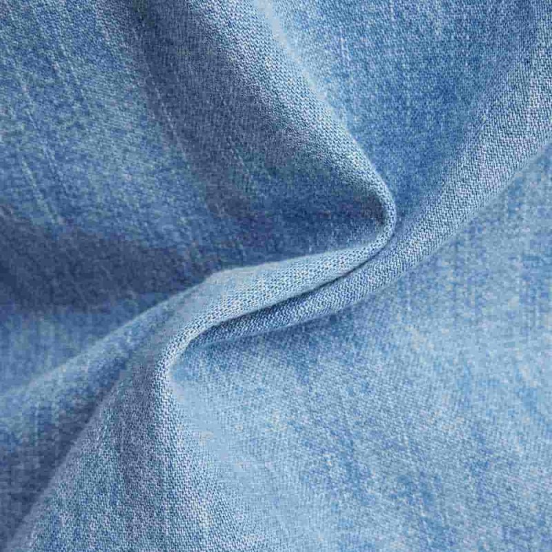 Men's Western Denim Long Sleeve Slim Fit Shirt